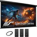 Elite Screens Spectrum RC1 Remote, 125-INCH Diag 16:9, Motorized Projection Screen Movie Home Theater 4K/8K Ultra HD Ready Drop Down, ELECTRIC125H2, Black Case