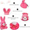 4PCS Random Mini Plush Animal Toys, Bulk Stuffed Animals Plush Keychain Set for Goodie Bag Fillers, Basket Stuffers, School Prizes, Party Supplies