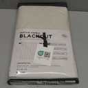 100% Blackout Shield Linen Blackout Curtains for Bedroom 84 Inches Long, Back Tab/Rod Pocket Living Room Drapes, Thermal Insulated Blackout Curtains 2 Panels Set, 50" W x 84" L, Cream