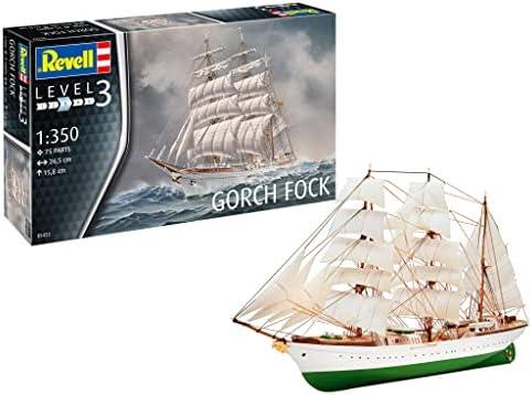Revell RV05432 1:350 Scale, Gorch Fock, Model Kit Unpainted…