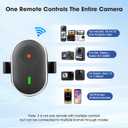 Remote for insta360 GO Ultra/X5/X4 Air/X3/Ace Pro 2 Mini Ring Control for Gopro Hero 13 12 11 Max 2 for DJI Osmo Action 6 5 360 Accessories Phone Wireless Remote