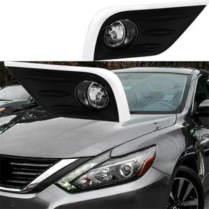 LABLT Clear Lens Bumper Driving Fog Light Lamp W/bezel+switch Replacement for 2016-2018 Altima