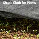e.share 70% Sun Shade Cloth, Frost Guard & Windbreak Garden Net, 10x50 FT