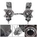 labwork Front Driver and Passenger Side Wheel Hub Bearing Steering Knuckle Assembly Replacement for Ford Transit Connect 2010 2011 2012 2013 Replacement for 698-467 698-466
