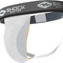 Shock Doctor Athletic Supporter with Cup Pocket, Jock Strap Protection, (Cup Not Included) (Medium, White)