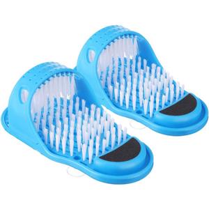 LUITON 2 Pack Foot Scrubber Massager Scrub Feet Cleaner Washer Brush for Shower Spa Massage Floor Slipper for Exfoliating Cleaning Foot
