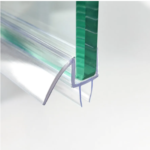 MCOCOD 36" Shower Door Bottom Seal Strip for 1/2" (12mm) Glass – Ultra Clear Polycarbonate Shower Door Sweep, Single Pack
