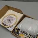 Froklic New Christmas Embroidery Kits, DIY Heart Shaped Hand Christmas Tree Embroidered Ornament Kit, Nativity Cross Stitch Kit for Winter Pattern Embroidery Decoration (with Needles-8PCS)