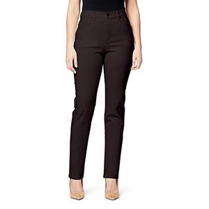 Gloria Vanderbilt Women's Amanda Classic High Rise Tapered Jean Standard, Coffee Roast-ds, 14 Short