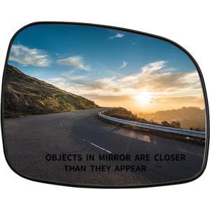 Passenger Side Mirror Replacement for Chrysler Town Country 2008-2016, Dodge Grand Caravan 2008-2020, RAM CV 2012-2015, VW Routan 2009-2014 - Right Side Rear View Mirrors Glass with Heated