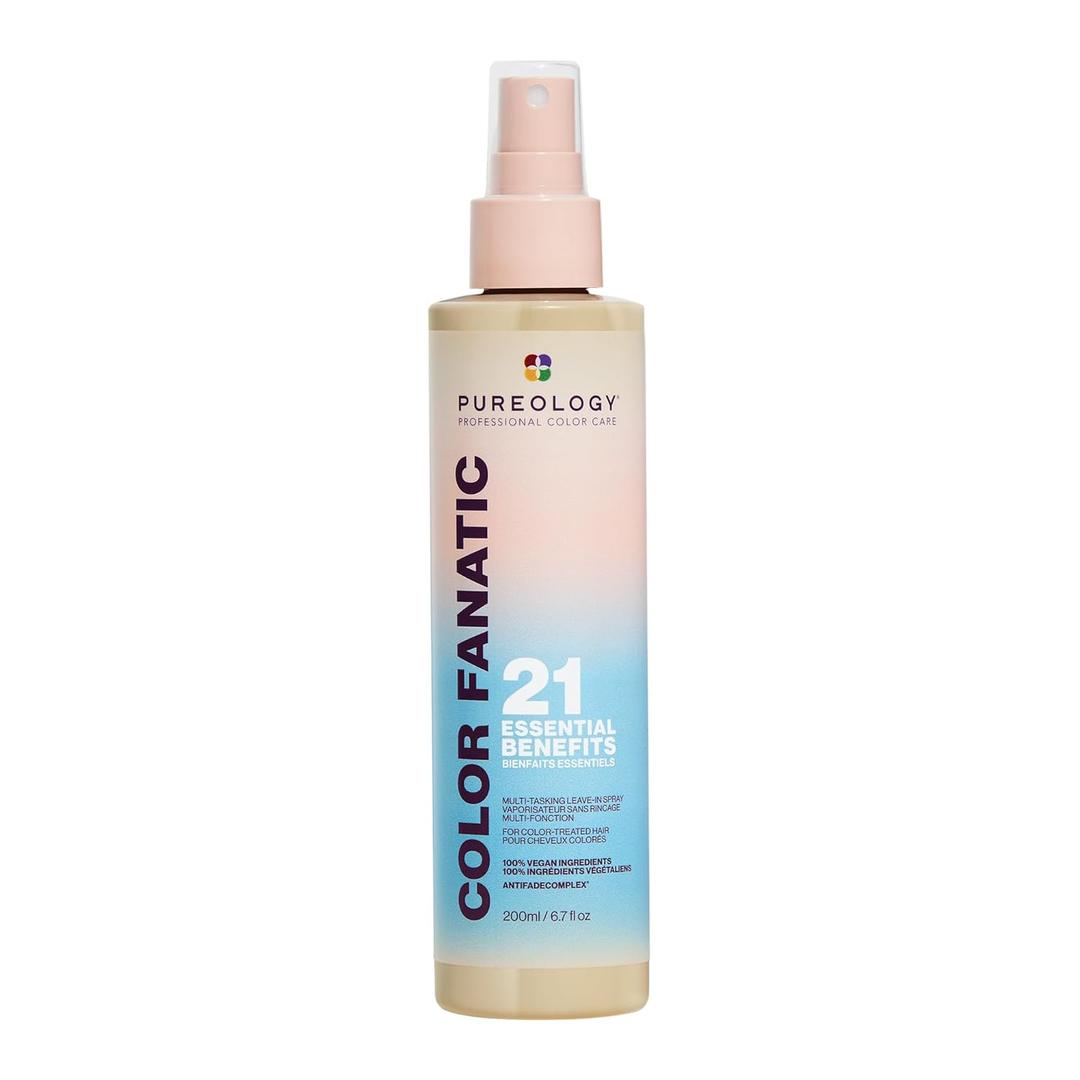 Pureology Color Fanatic Multi-Tasking Leave-In Spray, 21 Benefits for All Hair Types, Heat Protection, Detangling & Frizz Control, Infused with Coconut & Camellia Oils, Color Safe, Vegan