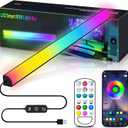 Monitor Down Light Bar, RGB Screen Desk Light PC, Dimmable LED Dynamic Rainbow Effect, Adjustable Brightness, Speed and Music, Remote Control Color Change, for Game Room, 1pcs