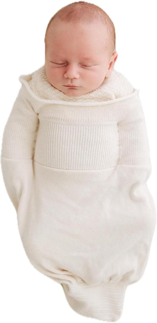 Swaddelini Organic Cotton Sleep Sack, Swaddle for Newborns, 0-3 Month Baby Sleep Sack, 6-12 pounds, Made in USA