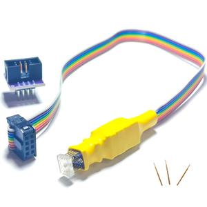Sop8-150mil/Sop8-208mil/WS0N 6x5/WSON 8x6 package/QFN8/DFN8 Test Probe Line chip probe wire EEPROM 24C 25C 93C chip Clip Circuit Programming for USB Programmer T76,T56,T48,RT809H Ect (QFN8 5X6)