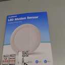 Combuh Battery Operated Shower Light Waterproof Inside, Rechargeable Motion Sensor Ceiling Lights Battery Powered with Remote, No Wiring Magnetic Cordless LED Overhead Lighting for Closet Hallway