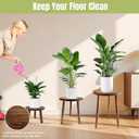 3-Pack Wood Plant Stands Indoor, Mid-Century Modern Plant Stool for 6-12 Inch Pots, Tall Single Corner Wooden Planter Table for Multiple Plants, Living Room, Balcony, and Office