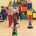 Halloween Ring Toss Game Set, 5Pcs Inflatable Witch Hats with 10Pcs Colorful Plastic Rings and Air Pump for Halloween Party Games Super Fun Indoor Outdoor Party Supplies