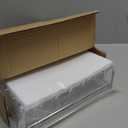 GlikCeil Acrylic Scalloped Tray 9" x 9" Large Clear Acrylic Tray with Drawer for Insert Customizable Photos, Art, and Fabric Scalloped Basket for Needlepoint Napkin Frame Display Messages