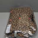 Amazon Essentials Girls' Long Heavyweight Hooded Puffer Jacket, Camel Cheetah Print, Medium