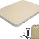 HotMax 4" Drop Stitch Air Mattress, Leak-Proof Inflatable Sleeping Pad with Hand Pump, Firm Support Portable Blow up Bed for Camping, Car, Travel&Guests, Exceptional Air Retention (75"*51.2"), Full