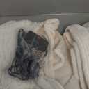 Electric Blanket Throw - Soft Checked Flannel with 6 Heating Levels, 4 Hours Auto-Off, Fast Heating, ETL & FCC Certified, 50"x60", Overheating Protection, Cozy Heated Blanket Throw White