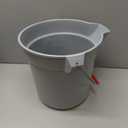 Rubbermaid Commercial Products BRUTE 14 Quart Round Bucket Gray Heavy-Duty Construction for Professional/Janitorial Cleaners