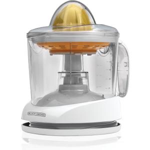 BLACK+DECKER 32oz Electric Citrus Juicer, CJ625, Pressure Activated, Adjustable Pulp Control, Dishwasher-Safe (Small (Pack of 1))