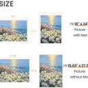 Upsimples 50x70cm Puzzle Frame, Wall Decor Poster Frames, White 1 Pack | 18x24in with Mat or 19.7 x 27.6 Frame without for 1000 Pieces Puzzles, Gallery Wall, Family, Baby, Dog, Wedding, Christmas