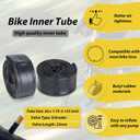 MOHEGIA Mountain Bike Tires Set: 2-Pack 26x2.125 Inch Folding Replacement Bicycle Tires and Pair Inner Tubes with Tire Levers for MTB Off-Road Bike