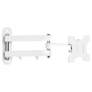 Suptek Full Motion TV Wall Mount Bracket for Most 13-30 inch TVs and Monitors, Flat and Curved TVs up to 28.66lbs, Tilt Swivel and 16.5 inch Extension, Max VESA 100x100mm, White, MA2776W