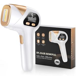 LYSMOSKI Laser Hair Removal for Women and Men, Safe at-Home Hair Removal Device, Hair Laser Removal with Long-Lasting in Hair Reduction for Armpits Back Legs Arms Face Bikini Line