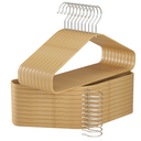 Bamboo Hangers - Durable & Slim Coat Hanger - Suit Hangers with 360-Degree Rotatable Hook, Suit Hangers for Clothes, Jacket, Shirt, Tank Top, Pant (Natural, 48 PCS)