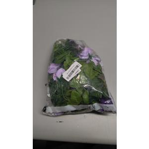 Floweroyal 2 Pack Artificial Flower Garlands 15.8FT Fake Rose Vines Silk Flowers Hanging Rose Ivy for Wedding Arch Party Home Garden Wall Decor (Purple)