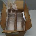 STORi SimpleSort 6-Piece Stackable Clear Drawer Organizer Set | 9" x 3" x 2" Rectangle Trays | Narrow Makeup Vanity Storage Bins and Office Desk Drawer Dividers | Made in USA