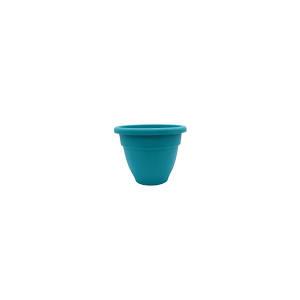 The HC Companies 6 Inch Caribbean Planter - Lightweight Indoor Outdoor Plastic Plant Pot for Herbs and Flowers, Dusty Teal 2 Pack
