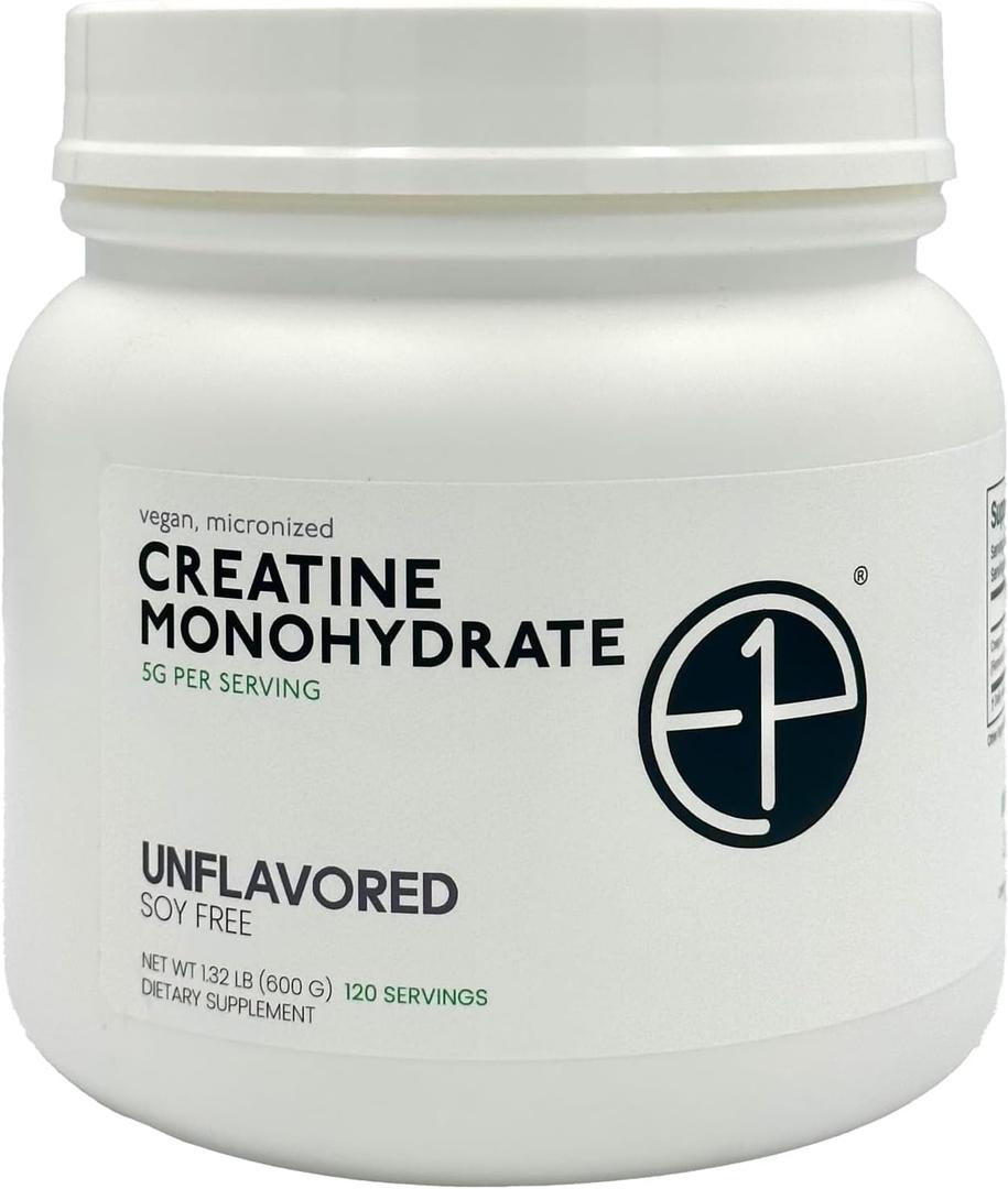 Creapure Creatine Monohydrate 600grams (120 Servings) Unflavored, Non-GMO, Vegan Fermented, Third-Party Lab Tested. Made with Halal and Kosher Certified Ingredients. Best By: 01-31-29