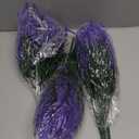 BohoSM 12 Bundles Outdoor Artificial Flowers Lavender Artificial Plants Fake Bushes Artificial Shrubs Greenery Plastic Outdoor UV Resistant Faux Lavender Purplish Blue