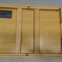Utoplike Acacia Bed Tray Table for Eating, Large Breakfast Tray with Folding Legs, Wood Serving Trays for Laptop Working