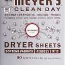 Mrs. Meyer's Clean Day Dryer Sheets Lavender, 80 CT