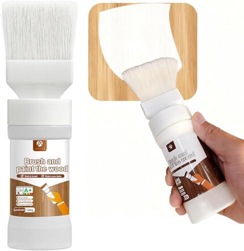 Anirun 6.35 oz White Touch-Up Paint for Wood, Cabinets, Furniture, Metal No Sanding, Fast Drying, Water Based Multi Surface (White)
