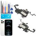Earpiece for iPhone 12 Pro Max Ear Speaker Replacement for iPhone 12 Pro Max A2411 A2342 A2410 A2412 Earphone Speaker Replacement Assembly with Light Proximity Sensor Flex Cable Tools