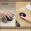 SABLUTE MAM1 Pro Ergonomic Wireless Trackball Mouse, Adjustable 0/18 Angle, Thumb Control, Quiet Clicks, 3 Multi-Device Bluetooth & USB Receiver, Rechargeable Mouse for Office, Windows Mac