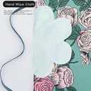 Floral Apron for Women with Pockets, Adjustable Chef Aprons for Kitchen, Cooking, BBQ & Grill (Green)