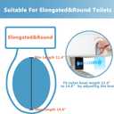 WeHwupe Raised Toilet Seat with Handles for Elderly - Toilet Seat Risers for Seniors with Adjustable Padded Arms - Elevated Toilet Safety Seat for Standard or Elongated Commode