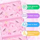 Shellwei Vinyl Nap Mat for Kids Preschool Daycare 52 x 20 x 1'' Kids Sleeping Folding Rest Mat for Toddler Boys Girls Baby Classroom Home Travel(Princess)