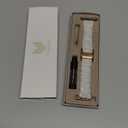 V-MORO Resin Band Compatible with Apple Watch Series 7/8/9/10/11 41/40/38/42mm, Women Fashion Strap for iWatch Series 6/5/4/3/2/1/SE, Lightweight Bracelet Wristband Replacement, Ivory White-Rose Gold