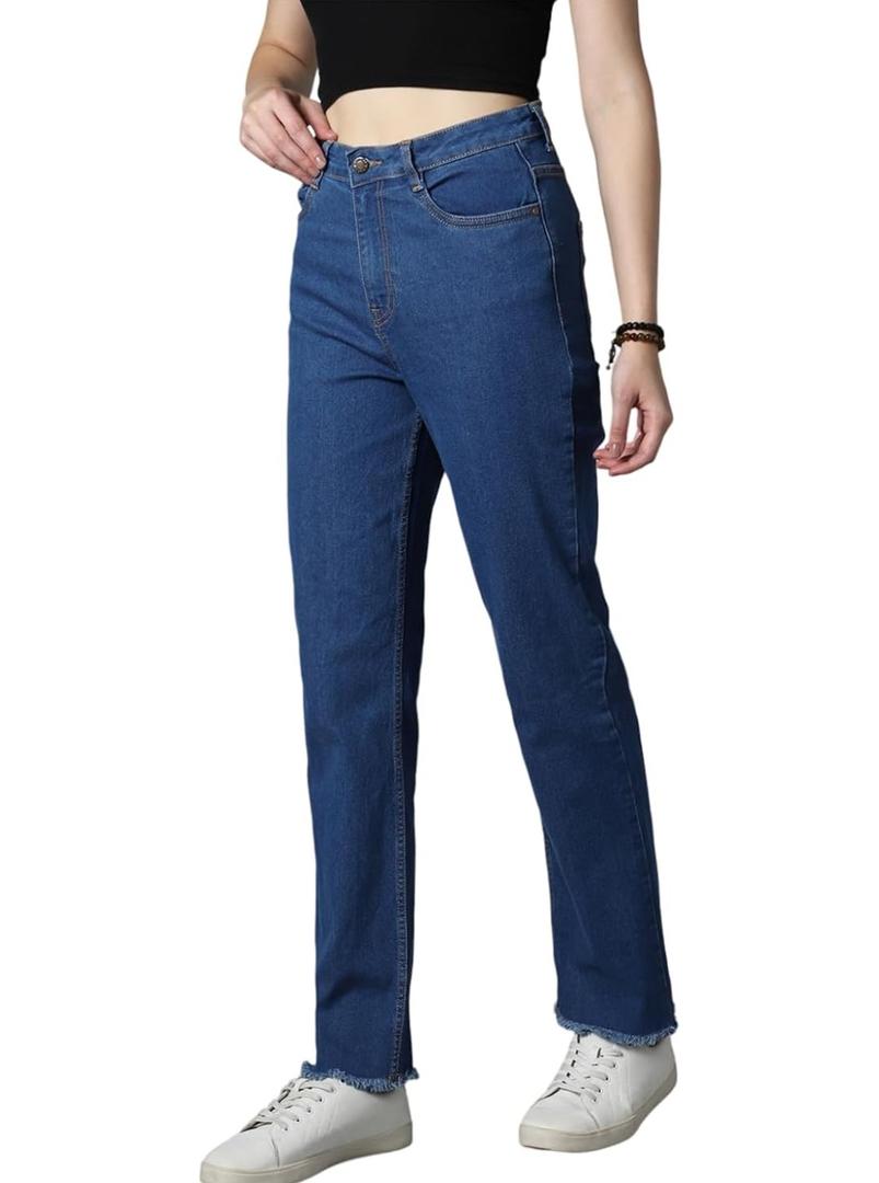 Women's High Waisted Stretch Jeans M