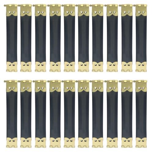 BokWin 20Pcs 3.5 Inch Metal Internal Flex Frames Kiss Clasp, Purse Clasp Frame Handmade Wallet DIY Craft