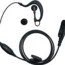 G Shape Earpiece Headset with PTT Mic Compatible with Motorola XPR3300e XPR3500e XPR3500 XPR3000 XPR3300 R5 Two Way Radio Walkie Talkie