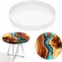 Vehipa Extra Large Resin Table Mold,14 Inch Round Resin Mold for River Table, DIY Resin Art, Coasters, Cutting Board, Desk Decor, Reusable Silicone Mold